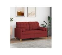 vidaXL Coussins décoratifs lot de 2 - Rouge Bordeaux