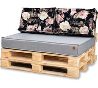 Coussins en palette 120x80 Set pour meubles en palette d'europallets EU pallet sofa Le set se compose de 3 parties en couleur : gris clair + rose