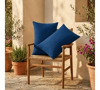 Coussins extérieur, déhoussable, lot de 2, 60x35cm - Bleu petrole