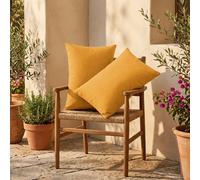 Coussins extérieur, déhoussable, lot de 2, 60x35cm - Jaune