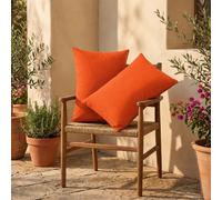 Coussins extérieur, déhoussable, lot de 2, 60x35cm - Orange