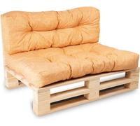 Coussins palette lot en polyester BANANAIR 120x80x15 cm orange