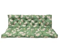 Coussins pour balancelle - Coussins d'assise et de dossier - Imperméables - Rembourrage en fibres creuses 7D - Amovibles et lavables - 100 x 100 cm - Motifs de feuilles de ginkgo