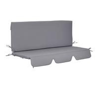 Coussins pour balancelle de jardin - Outsunny - 3 places - 2 pièces pour siège et dossier - 130 x 45 x 5 cm - gris foncé