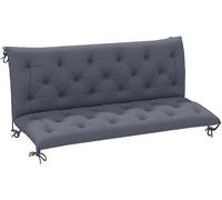 Coussins pour banquette 3 places, tissu confortable, montage facile, GRIS CLAIR