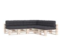 Coussins pour canapé en palettes vidaXL, lot de 7, anthracite