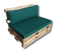 Coussins pour Canapé Palette 120x60 cm avec fermeture éclair verte