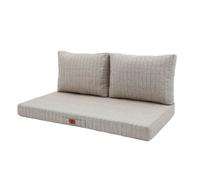 Coussins pour salon de jardin déhoussable 100x50cm - Beige Chiné
