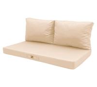 Coussins pour salon de jardin déhoussable 120x60cm Beige