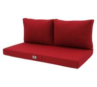 Coussins pour salon de jardin déhoussable 120x60cm - Bordeaux Chiné