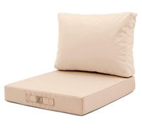 Coussins pour salon de jardin déhoussable 60x70cm Beige