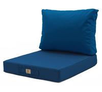 Coussins pour salon de jardin déhoussable 60x70cm Bleu pétrole