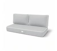 Coussins pour salon de jardin premium déhoussable 120x60cm - Gris clair