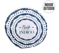 Coussins The home deco factory FRESCIA Bleu Diam 40 cm