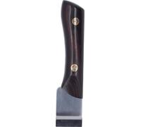 Couteau à cuir, lame tranchante de 3 cm, manche en bois de santal, outil professionnel pour le travail du cuir en bricolage