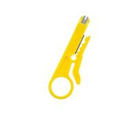 Couteau à dénuder le fil, pince à sertir, outil de sertissage, dénudage de câble, outils de coupe de fil, ligne de coupe, outils manuels multifonctionnels 1 pièce(Yellow)