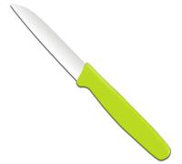 HENDI Couteau à peler, lame droite, couteau à légumes, couteau de cuisine, dénudeur, pour éplucher fruits et légumes, 180x19x(H)9mm, acier inoxydable, polypropylène, vert