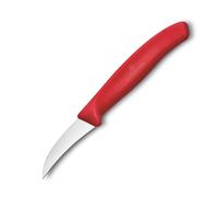 Couteau à éplucher SWISS CLASSIC 6 cm, rouge, plastique, Victorinox