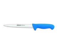 Couteau À Filets Arcos Couleur - Prof 295223 En Acier Inoxydable Nitrum Et Mango Polypropylène Bleu Ergonomique Avec Lame De 19 Cm, Vitrine. Bleu