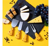 Couteau à fromage - cook concept - jaune - lame en inox