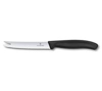 Couteau à fromage et saucisson 11 cm, noir, Victorinox