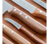 Couteau à fromage trou oblong 29 cm cerise, longueur de lame 15,6 cm, inoxydable