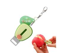 Couteau à fruits rétractable - Ustensile de cuisine - Éplucheur de légumes - Porte-clés portable - Pour courgettes, concombres, carottes, pommes de terre, cuisine, camping, amateurs de plein air