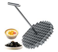 Couteau à grille en acier inoxydable, coupe-herbe pour coupe uniforme, poignée ergonomique, desserts à faire soi-même, thé au lait