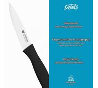 Couteau à légumes - Couteau de cuisine - Lame 12,5 cm - Lave-vaisselle - Blanc