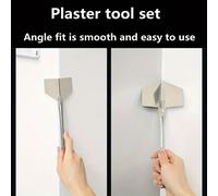 Couteau à mastic en acier inoxydable, outils de Construction, grattoirs pour cloisons sèches, outil manuel, grattage d'angle intérieur et extérieur, extracteur Yin Yang 4 pièces