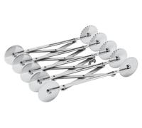 Couteau à pâte rétractable, en acier inoxydable, avec 5 lames lisses et 5 lames crantées