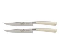 Couteau à steak EDONIST 12 cm, set de 2 pc, rivets en acier inoxydable, blanc, Lion Sabatier