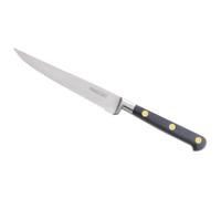Couteau à steak Forgé Pro micro denté 13 cm manche noir rivets laiton