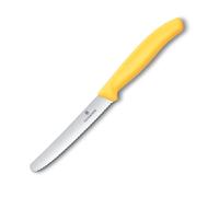 Couteau à tomates SWISS CLASSIC 11 cm, jaune, plastique, Victorinox
