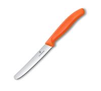 Couteau à tomates SWISS CLASSIC 11 cm, orange, plastique, Victorinox