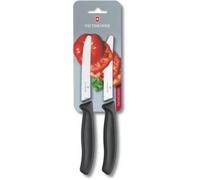 Couteau à tomates VICTORINOX TOMATE 11CM NOIR x 2