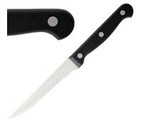 Couteau à Viande 215 mm Manche en Bois Noir Lot de 12 Olympia