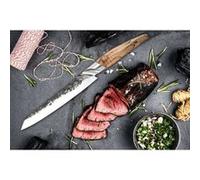 Couteau a viande - FORGED - KATAI - Acier VG10 - Manche en bois de racine - L 20,5 cm