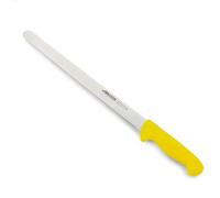 Arcos Couteau Fiambre Flexible 35 cm - Lame Acier Inoxydable Nitrum - Manche Polypropylène Jaune - Coupe Précise et Durable - Série 2900
