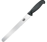 Couteau à viande Victorinox Fibrox, lame dentelée à pointe émoussée, 35,5 cm