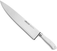Arcos Couteau de Chef en Acier Inoxydable Nitrum avec Lame de 300 mm - Couteau de Cuisine Professionnel, Poignée Ergonomique en Polyoxyméthylène POM - Blanc, Série Riviera Blanc