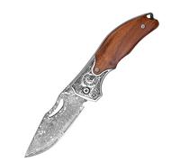 Couteau cuisine pliant pro VURAHOME ZD1 en Damas 17 cm