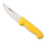 Couteau De Boucherie Arcos Couleur - Prof 291500 En Acier Inoxydable Nitrum Et Mango Polypropylène Jaune Ergonomique Avec Lame De 16 Cm, Vitrine.