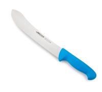 Couteau De Boucherie Arcos Couleur - Prof 292723 En Acier Inoxydable Nitrum Et Mango Polypropylène Bleu Ergonomique Avec Lame De 25 Cm, Vitrine.