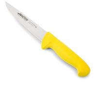 Couteau De Boucherie Arcos Couleur - Prof 294600 En Acier Inoxydable Nitrum Et Mango Polypropylène Jaune Ergonomique Avec Lame De 16 Cm, Vitrine.