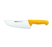 Couteau De Boucherie Arcos Couleur - Prof 295900 En Acier Inoxydable Nitrum Et Mango Polypropylène Jaune Ergonomique Avec Lame De 20 Cm, Vitrine. Jaune