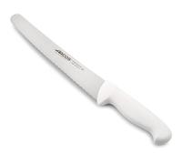 Couteau De Boulanger Arcos Couleur - Prof 293224 En Acier Inoxydable Nitrum Et Mango Polypropylène Blanc Ergonomique Avec Lame De 25 Cm, Vitrine.