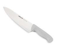 Couteau De Chef Arcos 2900 - Prof 290824 En Acier Inoxydable Nitrum Et Mango Polypropylène Blanc Ergonomique Avec Lame De 25 Cm, Vitrine.