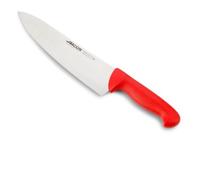Couteau De Chef Arcos Couleur - Prof 290822 En Acier Inoxydable Nitrum Et Mango Polypropylène Rouge Ergonomique Avec Lame De 25 Cm, Vitrine.