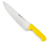 Couteau De Chef Arcos Couleur - Prof 290900 En Acier Inoxydable Nitrum Et Mango Polypropylène Jaune Ergonomique Avec Lame De 30 Cm, Vitrine.